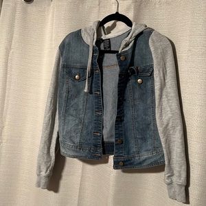 Jean sweater jacket